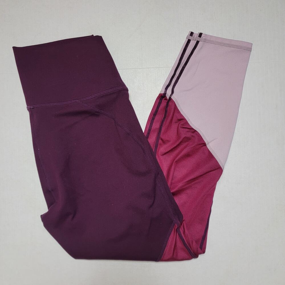 Fabletics Purple Powerhold Crop Leggings SZ Medium